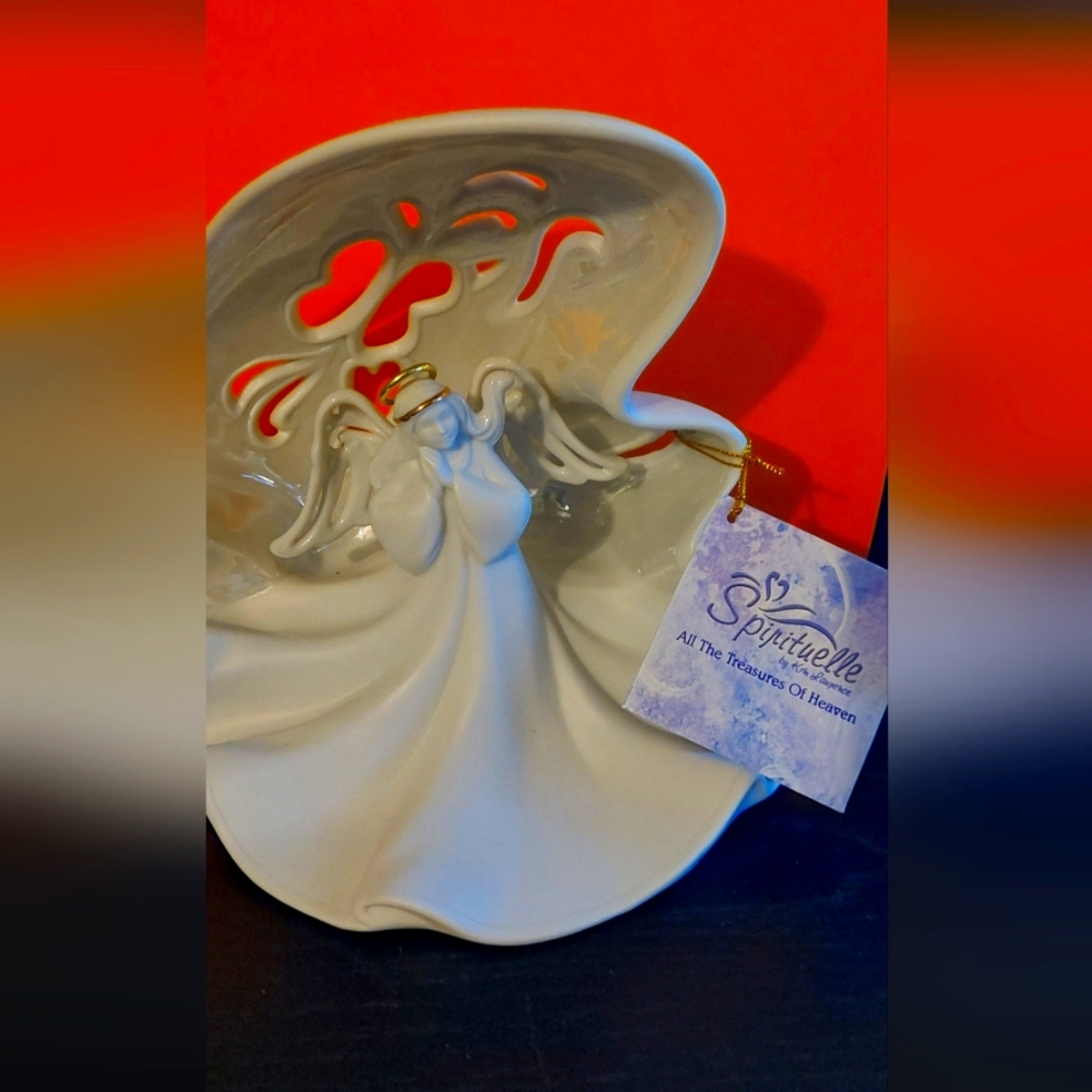 Enesco Porcelain Angel Vintage Siriyual By Kim Lawrence VTG